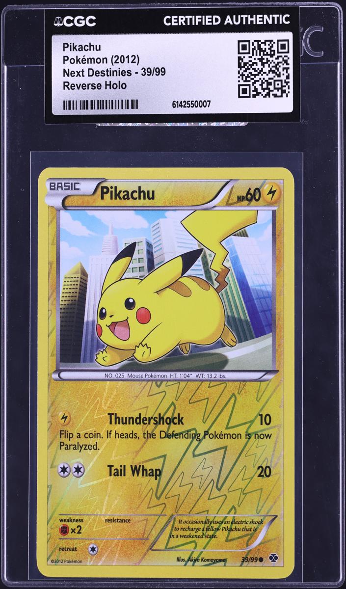 Pikachu 2012 Pokemon Black & White Next Destinies Reverse Holo