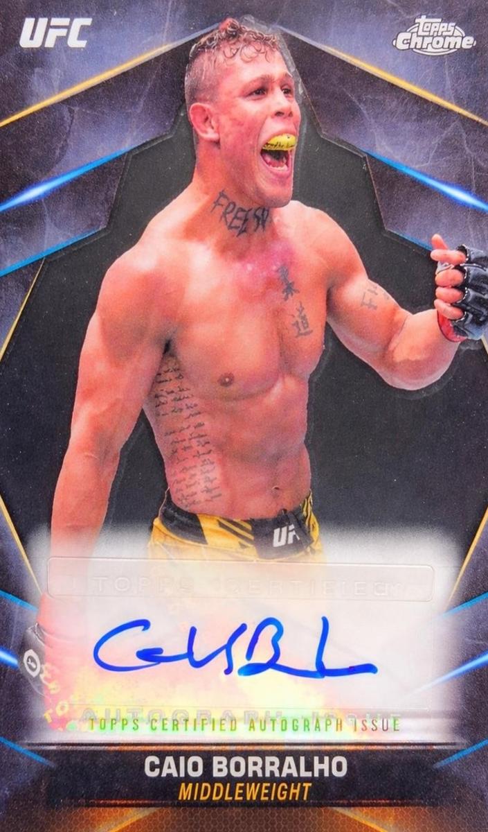2024 Topps Chrome UFC Veteran Autograph Caio Borralho #CVA-CBO card