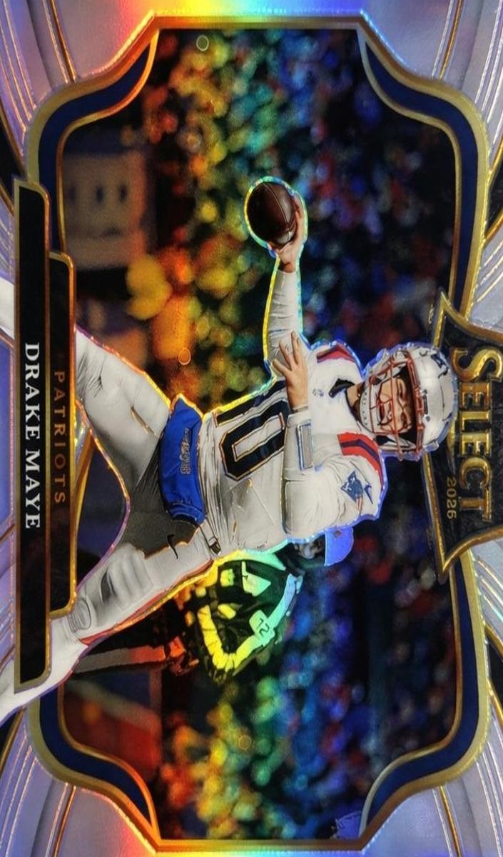 2025 Panini Select Drake Maye [Silver Prizm] #480 card