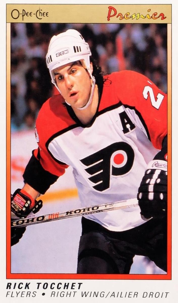 1990 O-Pee-Chee Premier Rick Tocchet #120 card
