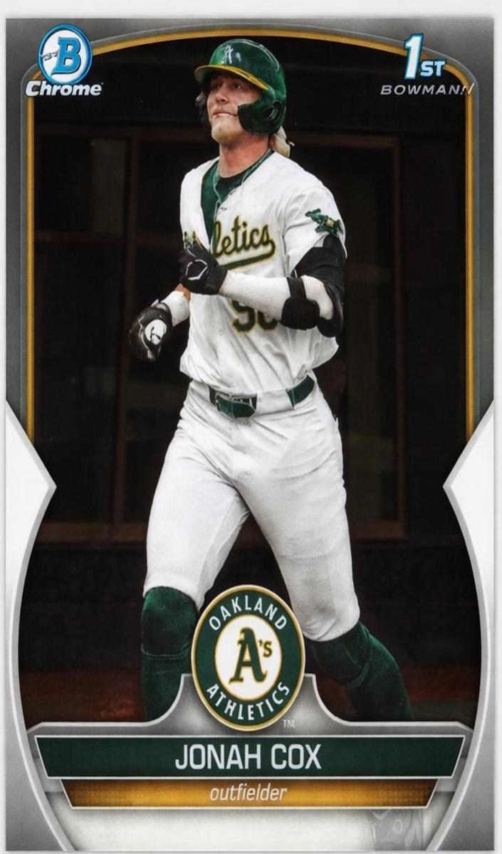 Jonah Cox 2023 Bowman Draft Chrome card