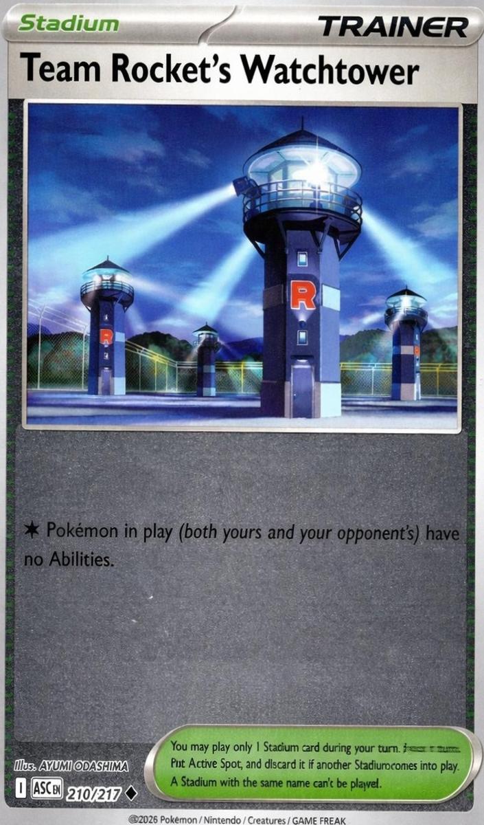 Team Rocket's Watchtower 2026 Pokemon Mega Evolution Ascended Heroes