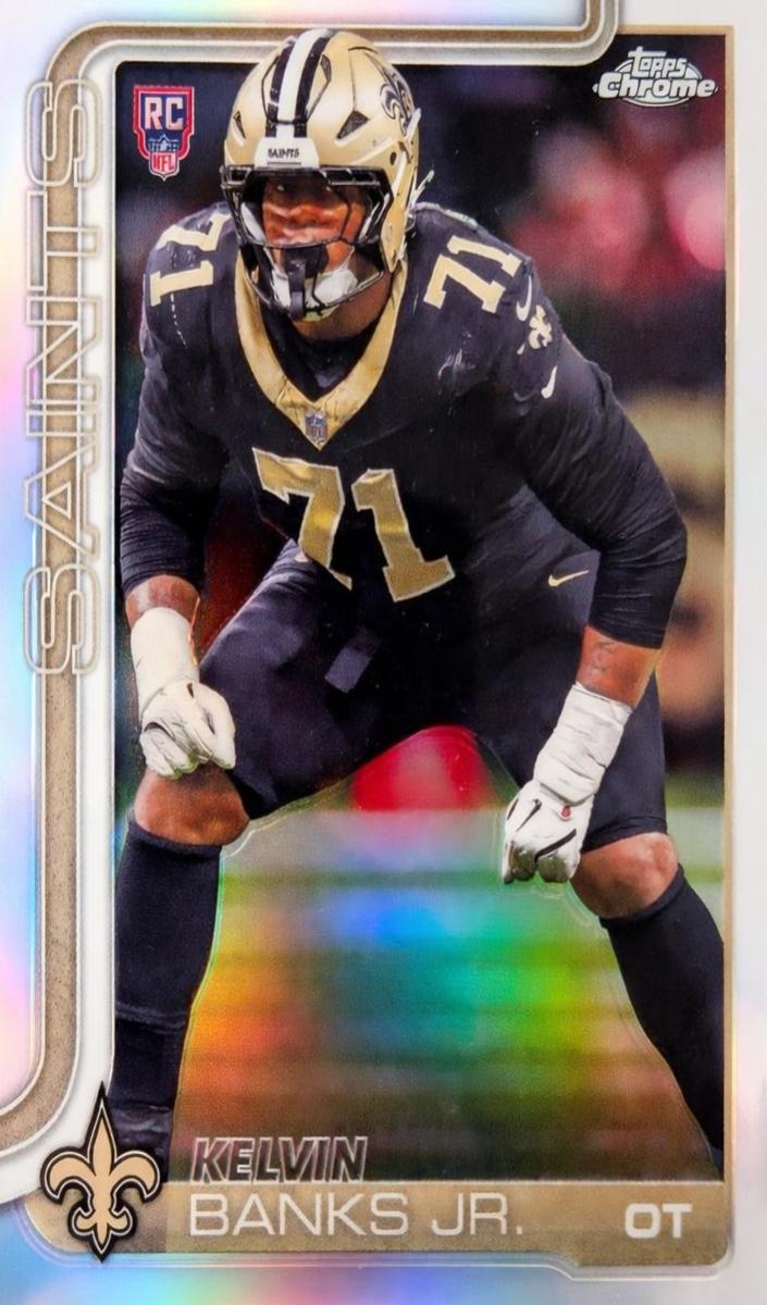 Kelvin Banks Jr. 2025 Topps Chrome Football card