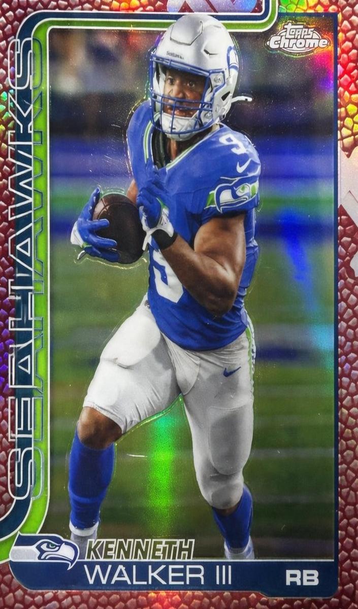 Kenneth Walker III 2025 Topps Chrome Football card