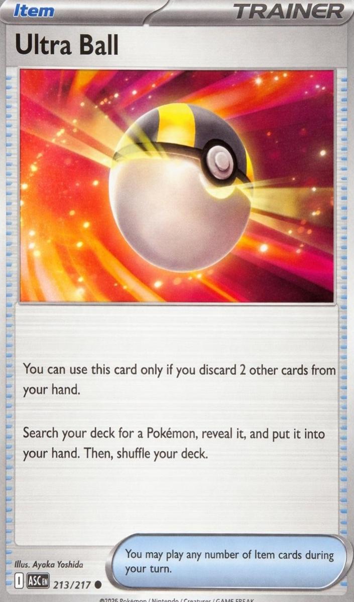 Ultra Ball 2026 Pokemon Mega Evolution Ascended Heroes