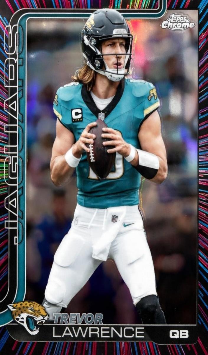 2025 Topps Chrome Trevor Lawrence [Leather] #138 card