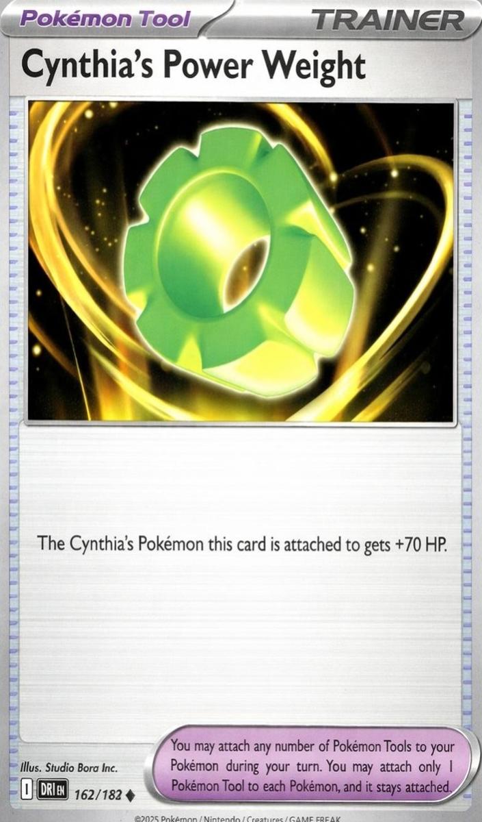 Cynthia's Power Weight 2025 Pokemon Scarlet & Violet Destined Rivals