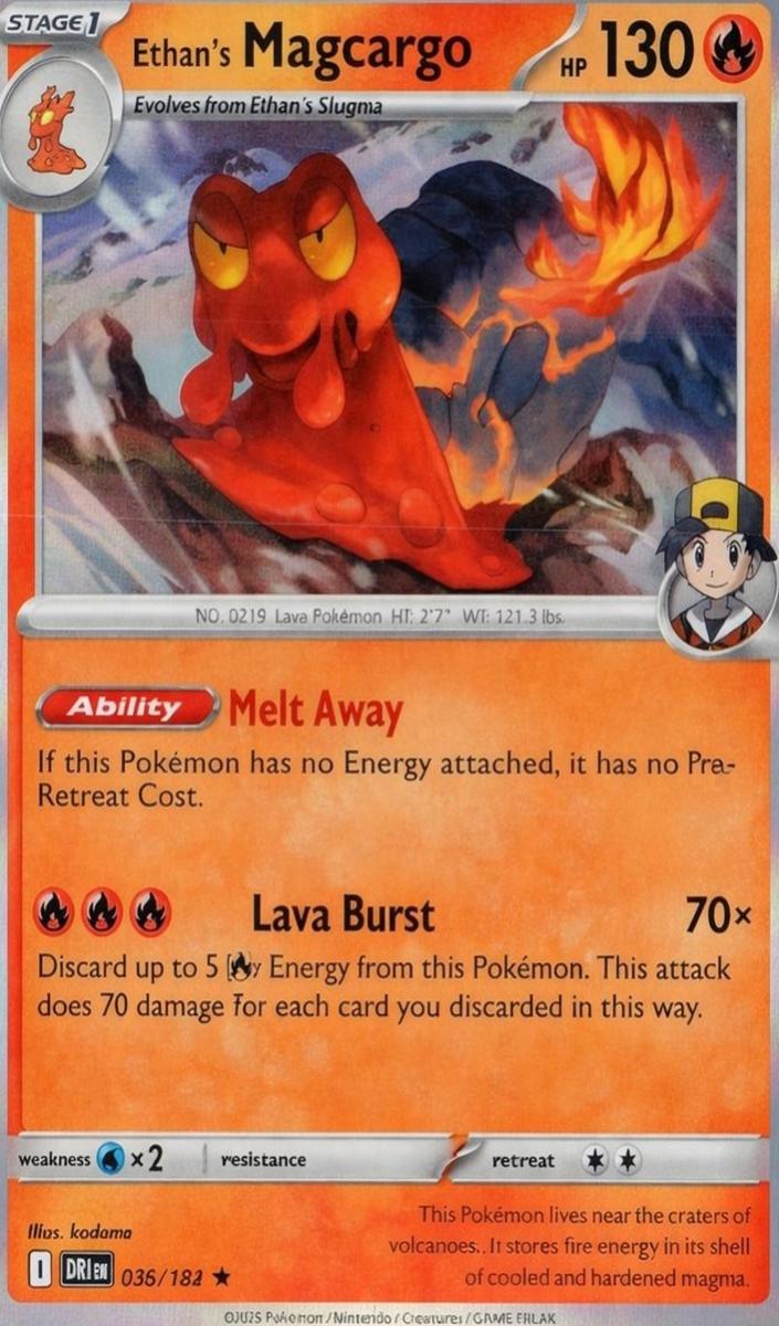 Ethan's Magcargo 2025 Pokemon Scarlet & Violet Destined Rivals