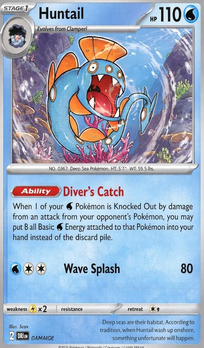 Huntail 2025 Pokemon Scarlet & Violet Destined Rivals