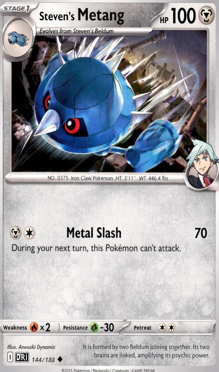 Steven's Metang 2025 Pokemon Scarlet & Violet Destined Rivals