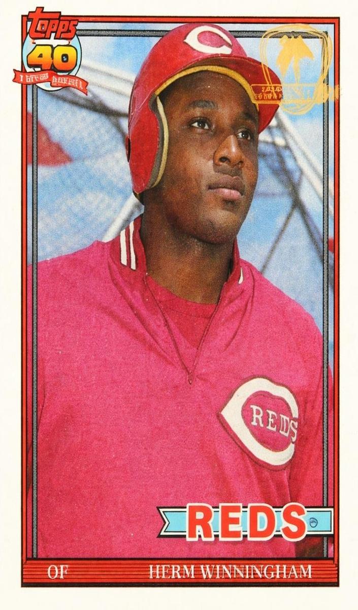 Herm Winningham 1991 Topps Desert Shield Baseball