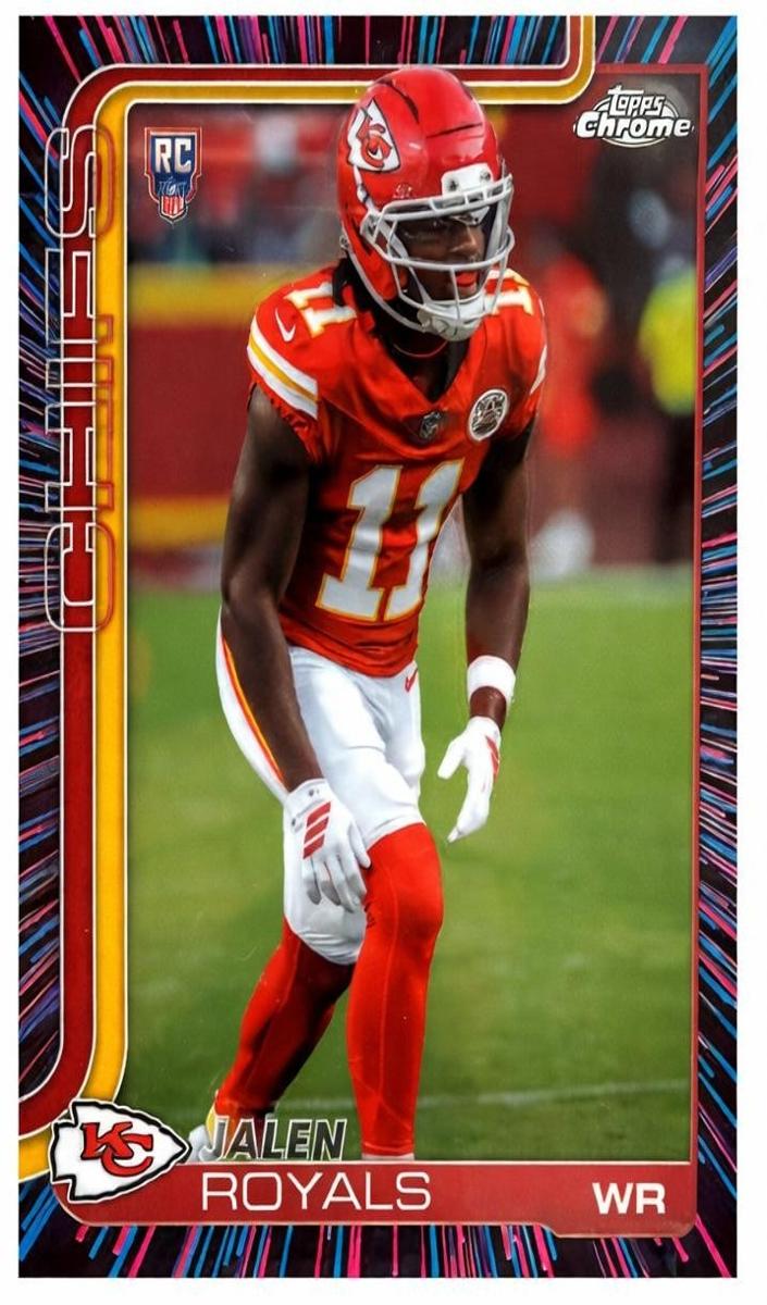 2025 Topps Chrome Jalen Royals [Team Camo Variation] #337 card