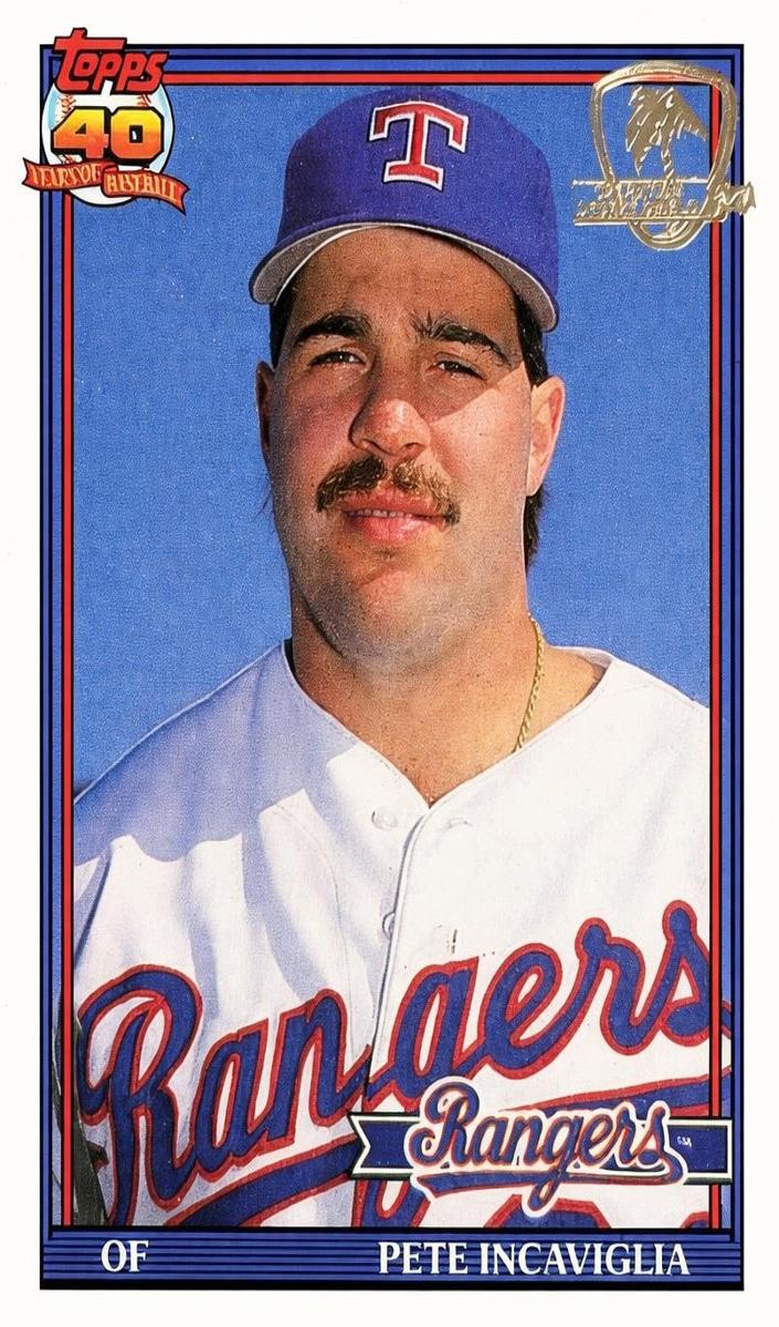 Pete Incaviglia 1991 Topps Desert Shield Baseball