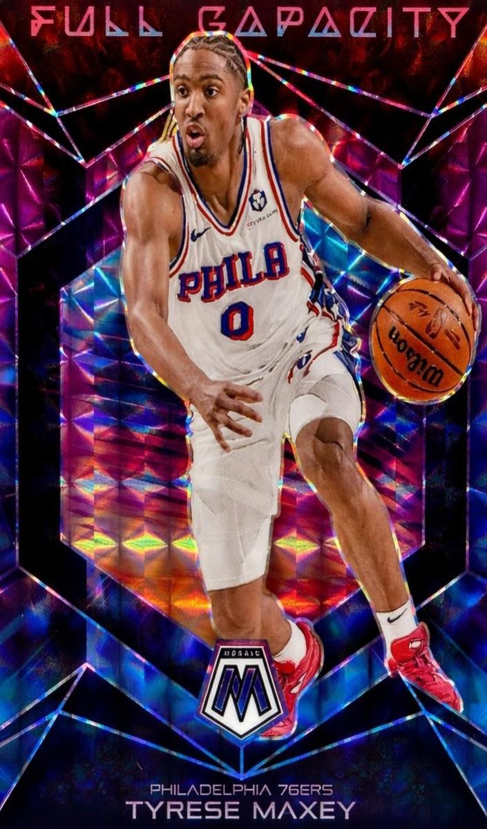 Tyrese Maxey 2024 Mosaic Basketball card