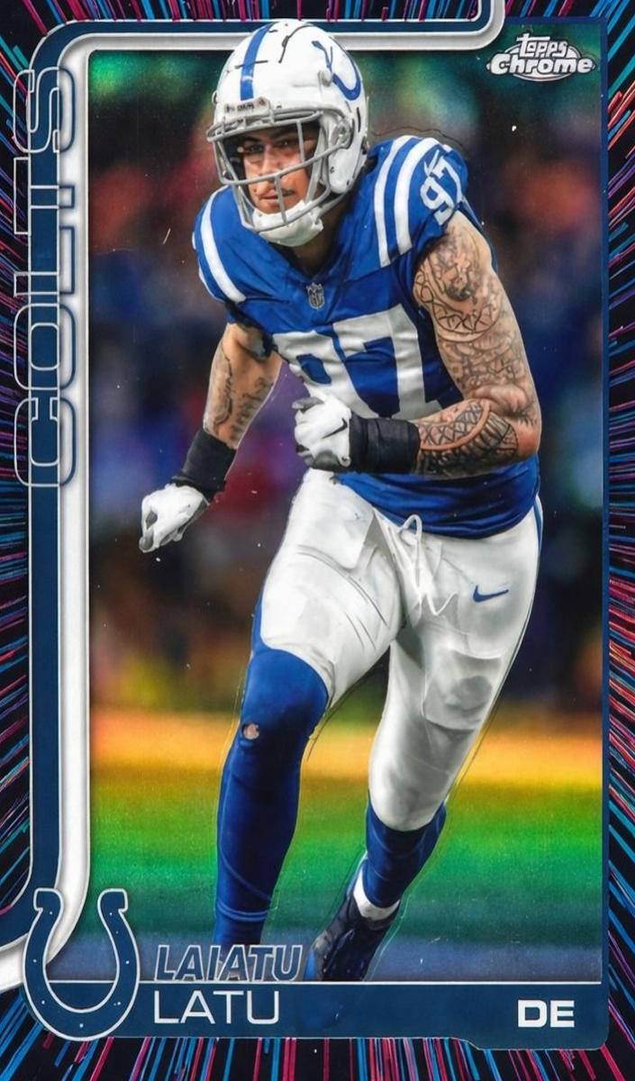Laiatu Latu 2025 Topps Chrome Football card