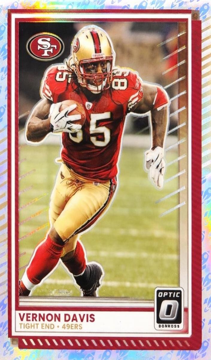 Vernon Davis 2025 Donruss Optic Football card