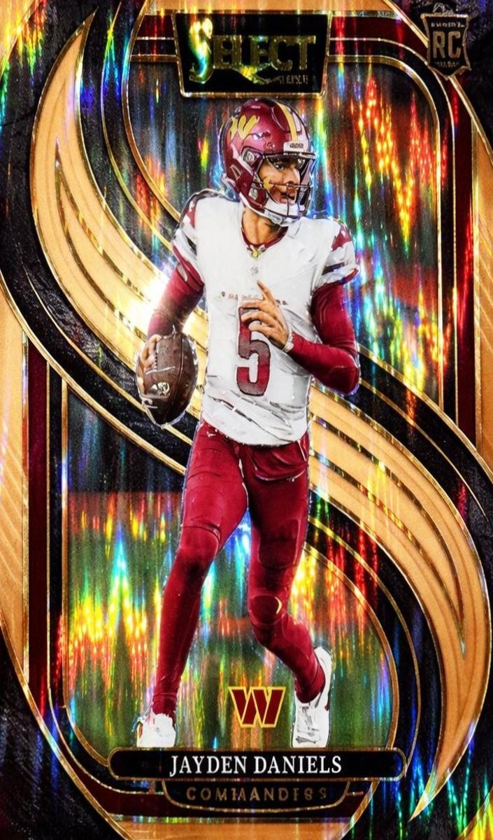 2024 Panini Select COPPER SHOCK #112 Jayden Daniels front
