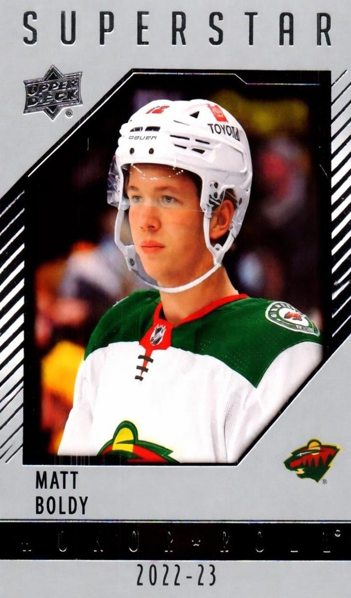 2022 Upper Deck Matt Boldy [Red] #HR-26 card