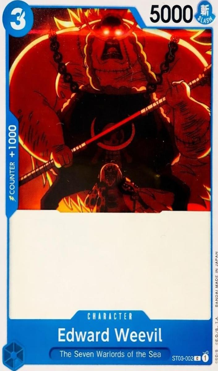 2022 One Piece Starter Deck The Seven Warlords of the Sea Edward Weevil #ST03-002 card