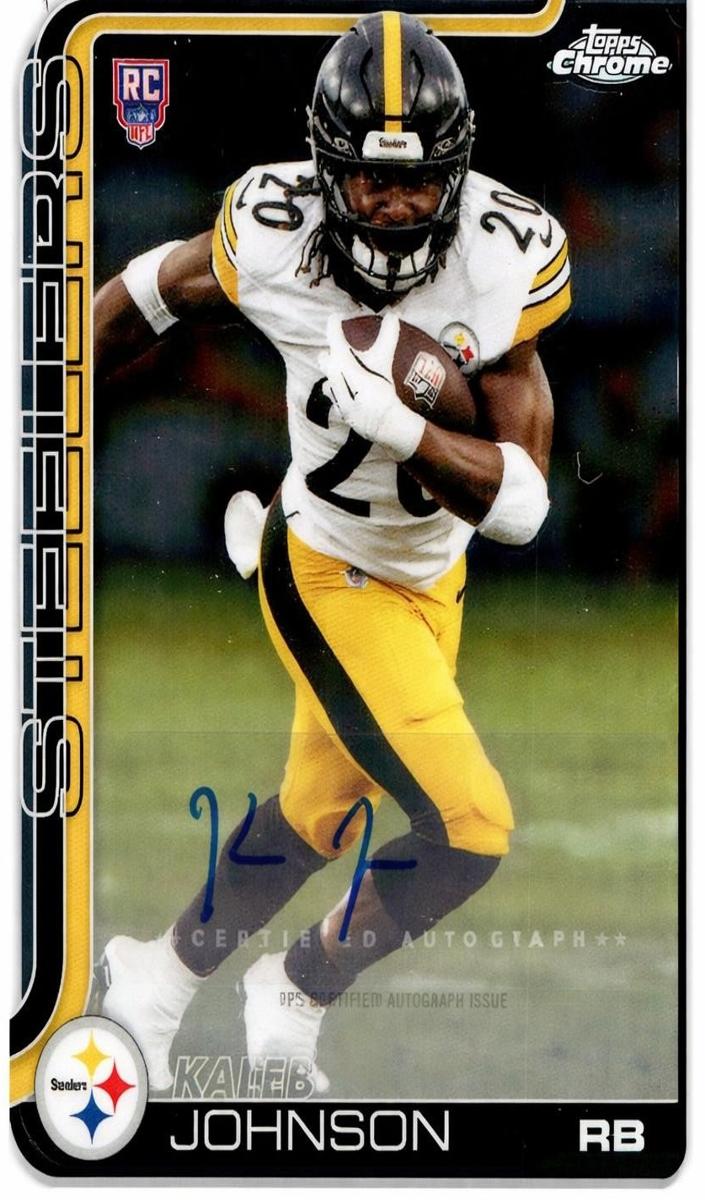 Kaleb Johnson 2025 Topps Chrome Rookies Autographs Football