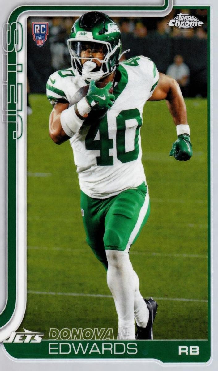 Donovan Edwards 2025 Topps Chrome Football card