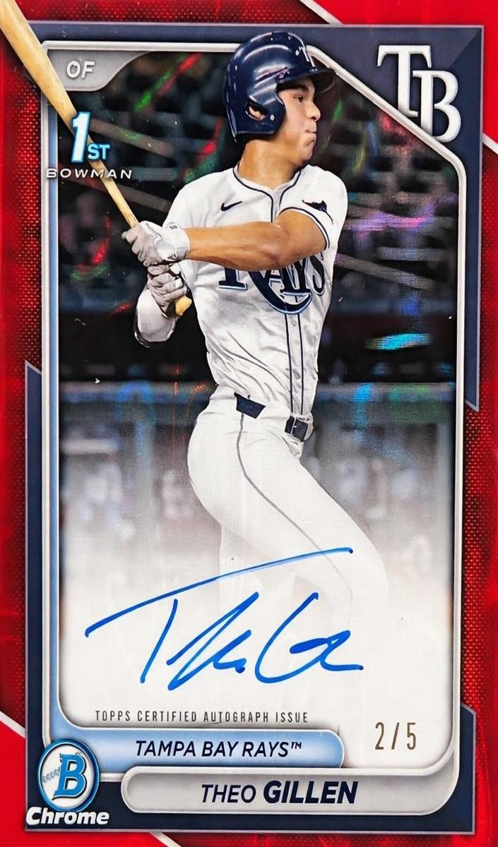 2024 Bowman Bowman Draft Chrome #CPA-TG Theo Gillen front