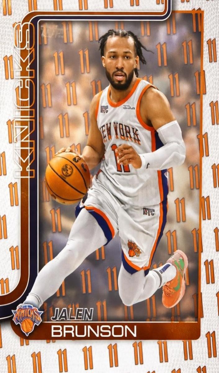 Jalen Brunson 2025 Topps Basketball card