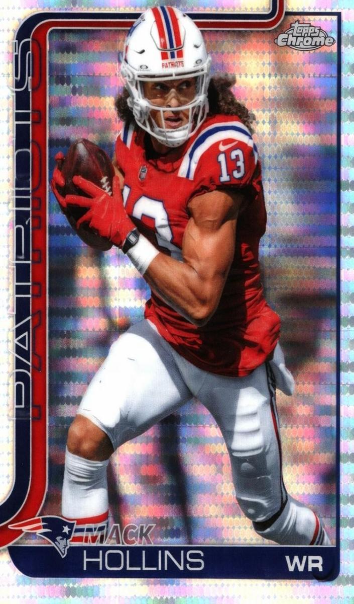 2025 Topps Chrome Mack Hollins [Gold Refractor] #206 card