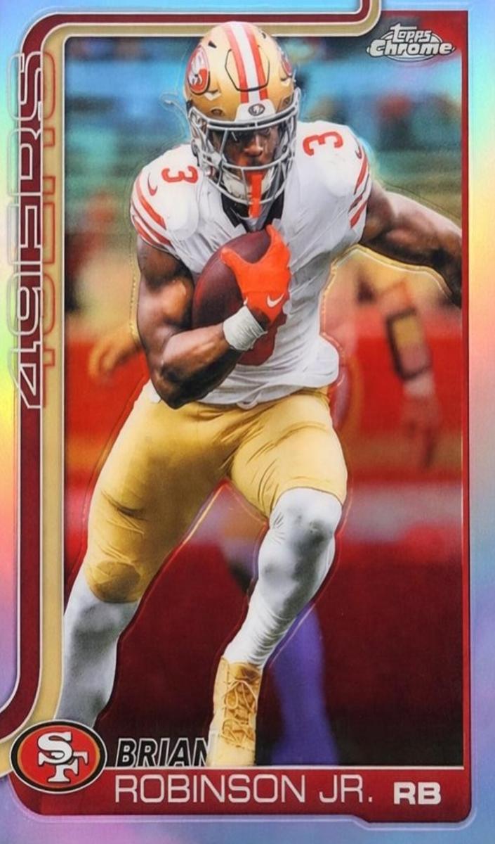 Brian Robinson Jr. 2025 Topps Chrome Football card