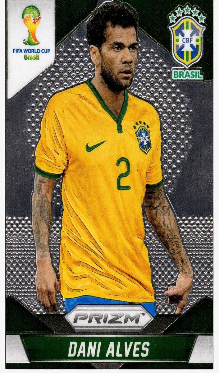 2014 Panini Prizm World Cup Dani Alves #105 card
