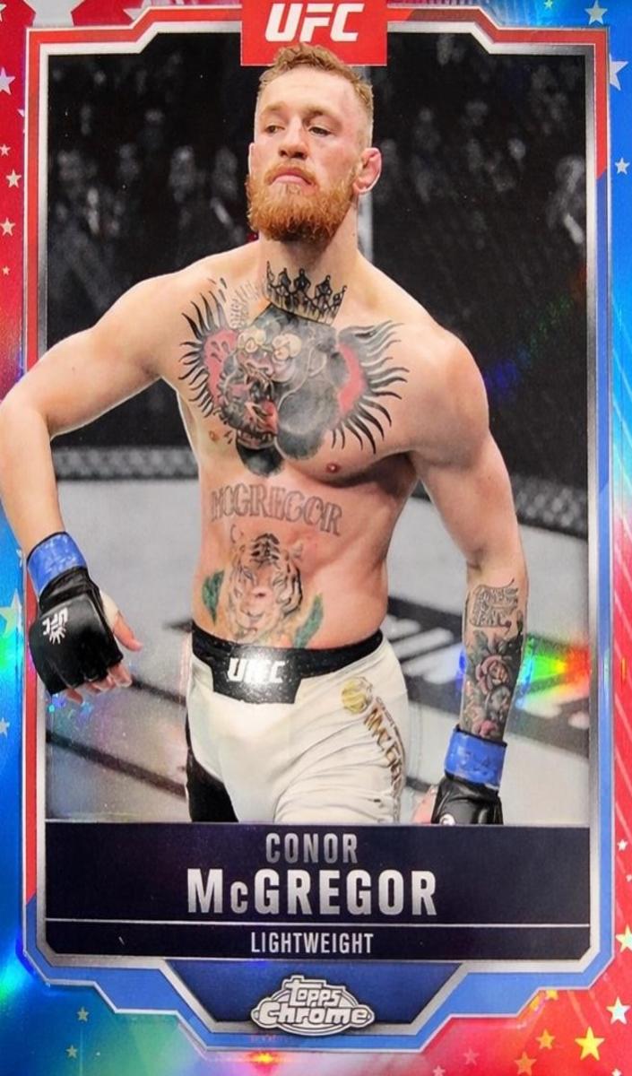 2025 Conor McGregor [Red & Blue Refractor] #101