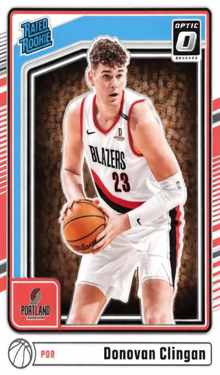 Donovan Clingan 2024-25 Donruss Optic Basketball card