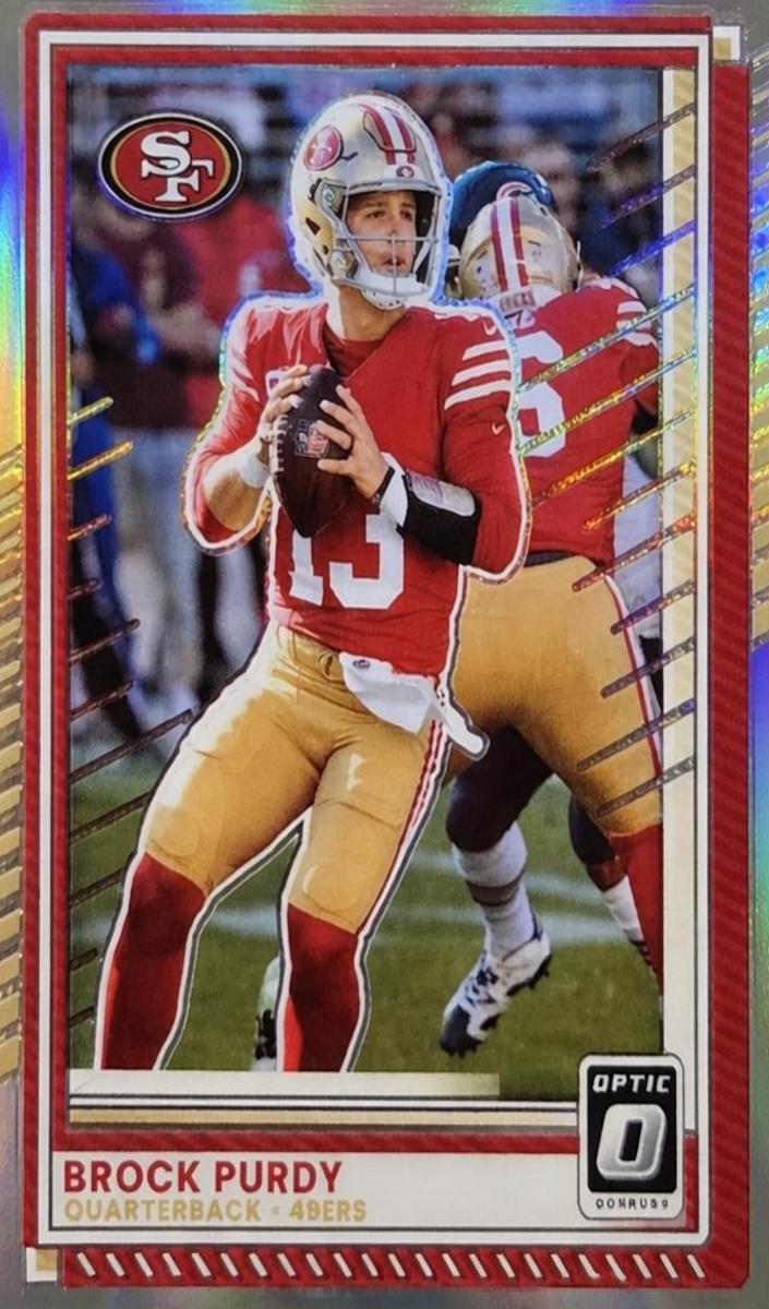 Brock Purdy 2025 Donruss Optic Football card