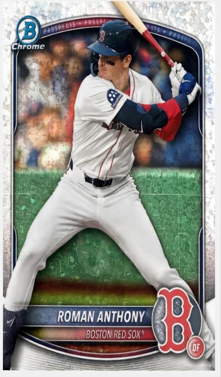 Roman Anthony 2025 Bowman Chrome Prospects card