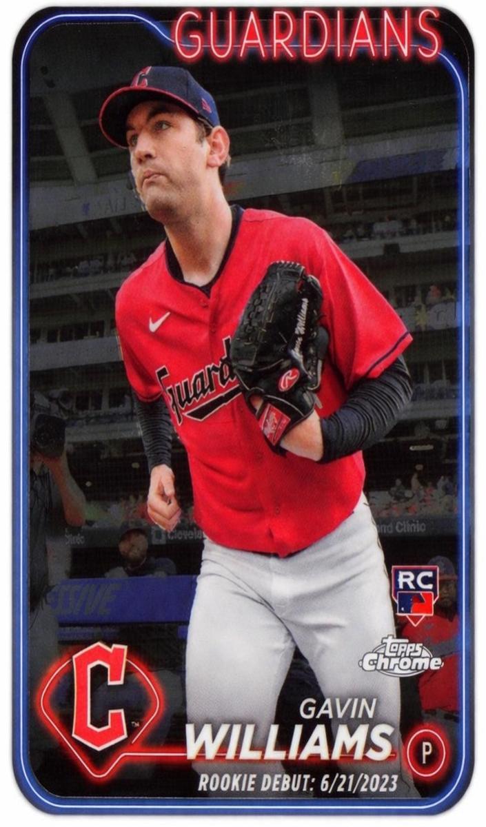 Gavin Williams 2024 Chrome Update card