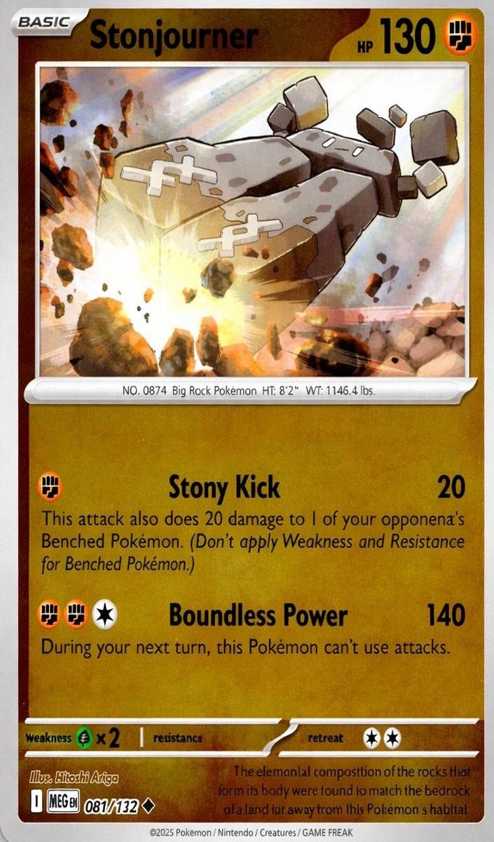 Stonjourner 2025 Pokemon Mega Evolution