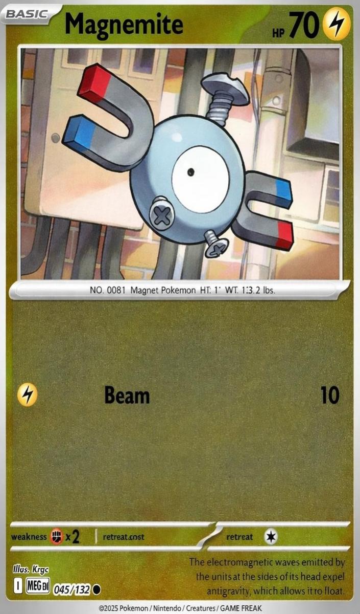 Magnemite 2025 Pokemon Mega Evolution