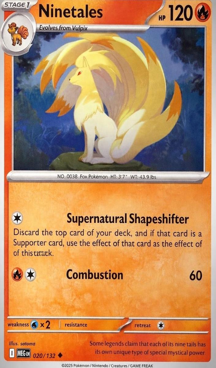 Ninetales 2025 Pokemon Mega Evolution