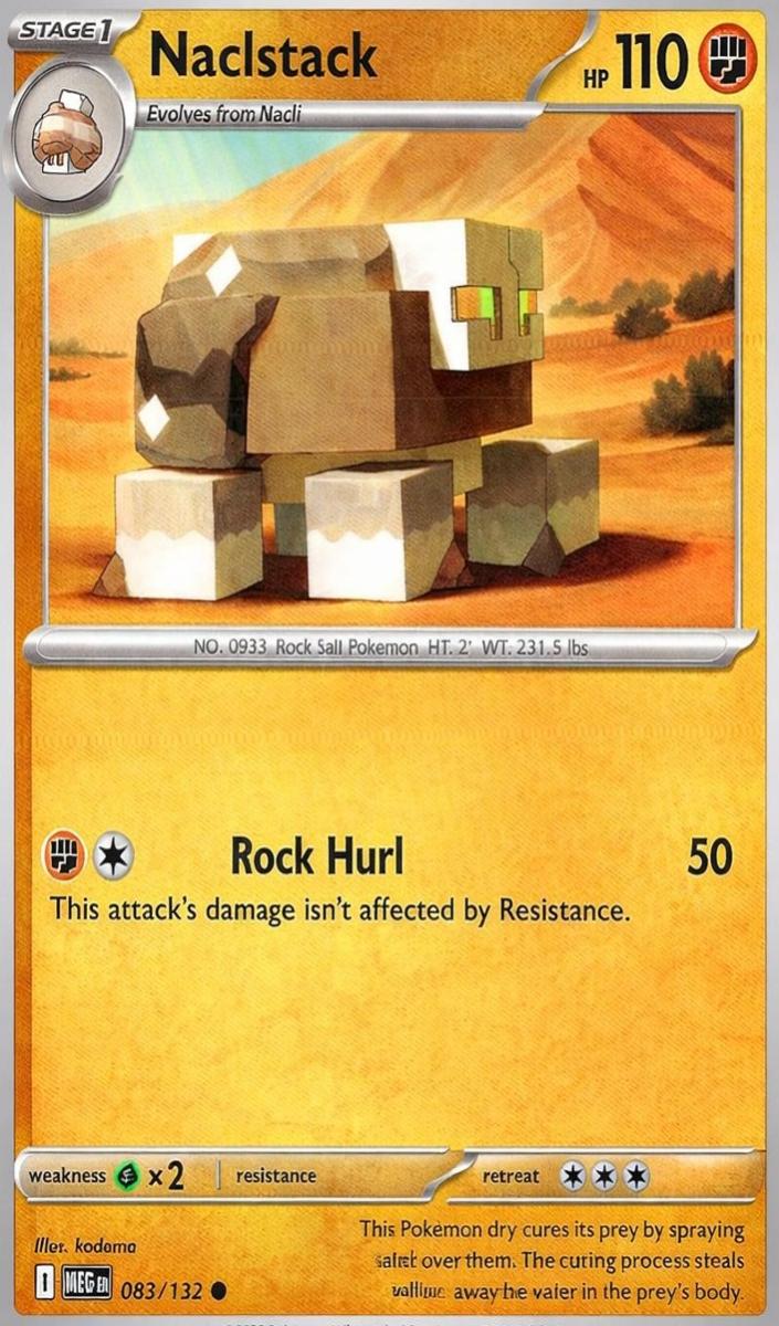 Naclstack 2025 Pokemon Mega Evolution