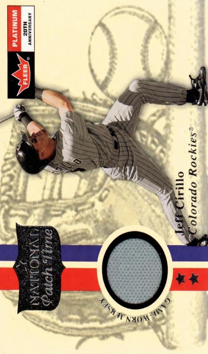 Jeff Cirillo 2001 Fleer Platinum National Patch Time Baseball