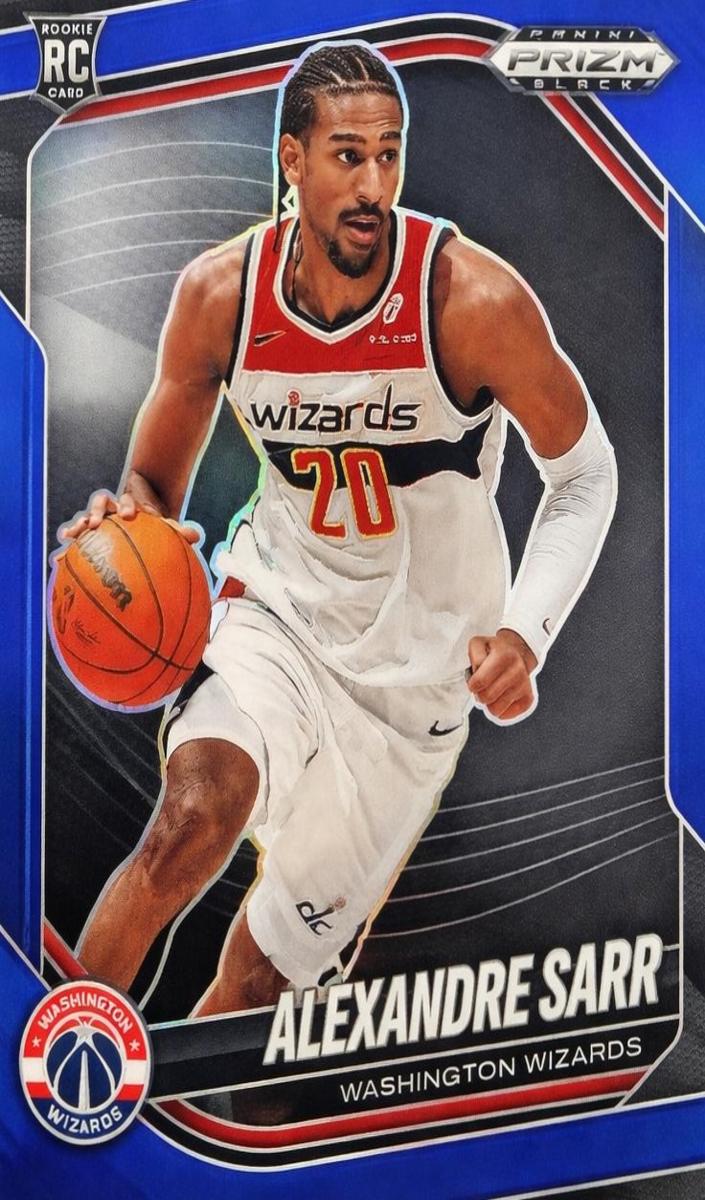 2024 Panini Prizm BLUE PRIZM #46 Alexandre Sarr front