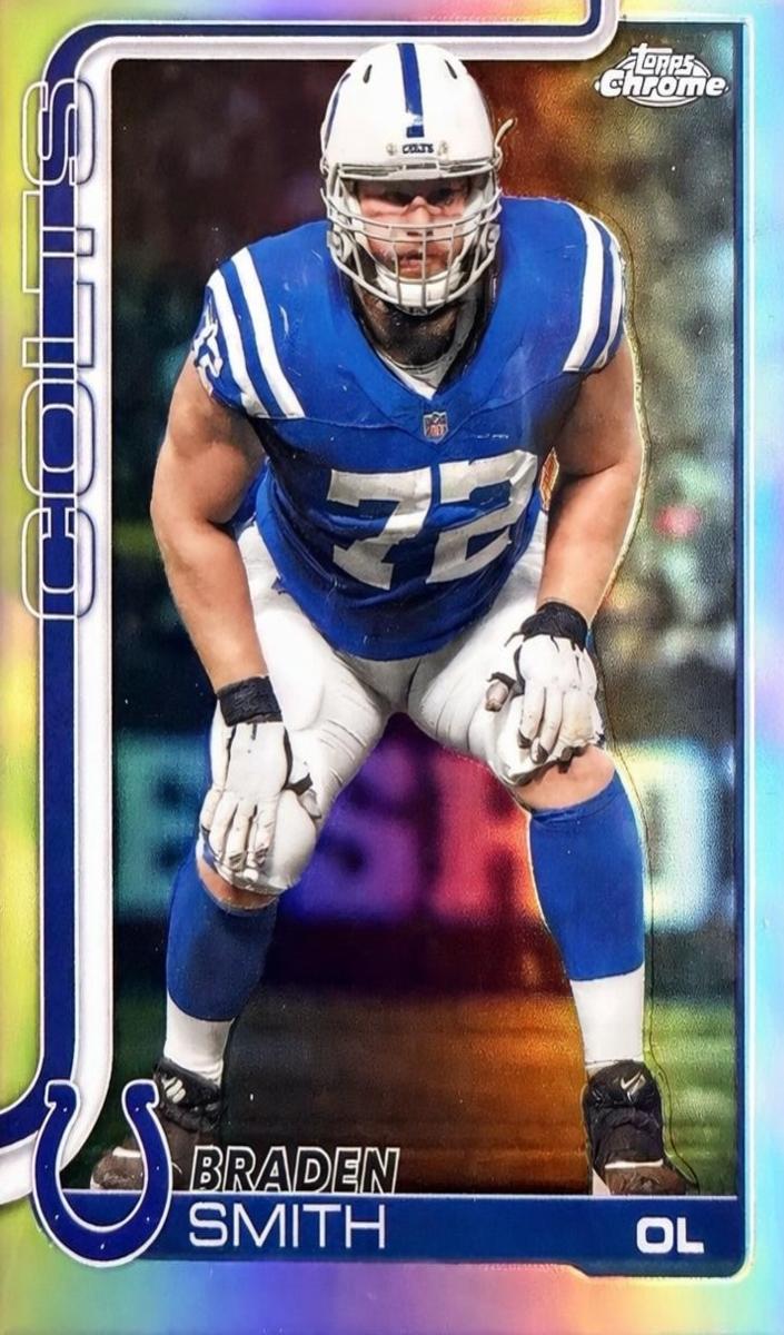 Braden Smith 2025 Topps Chrome Football card