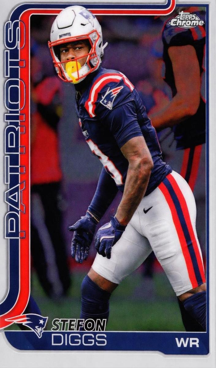 Stefon Diggs 2025 Topps Chrome Football card