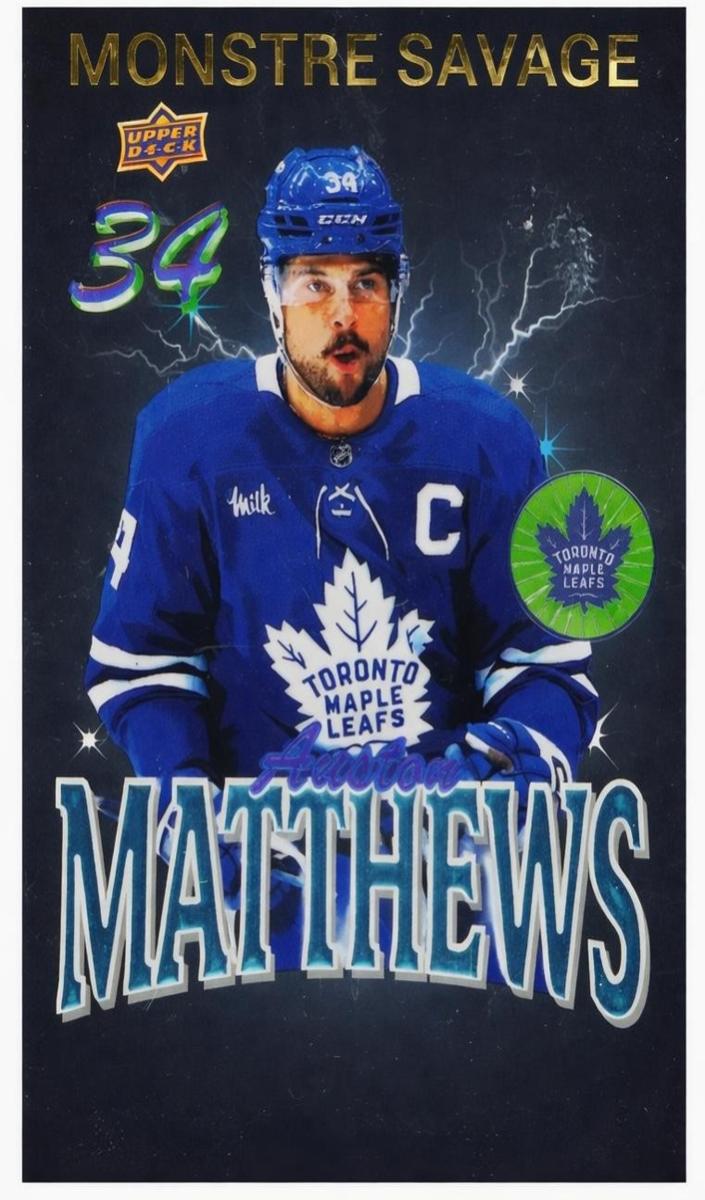 2025 Upper Deck Auston Matthews #BL-8 card