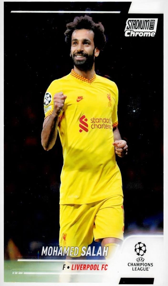 Mohamed Salah - 2021 Topps Stadium Club Chrome UEFA Champions League Soccer