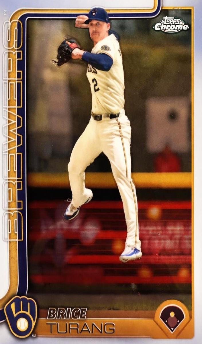 Brice Turang 2025 Topps Chrome Baseball card