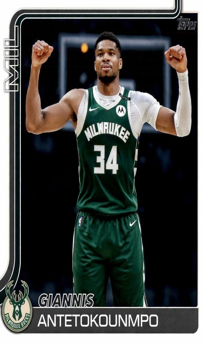 Giannis Antetokounmpo 2025 Topps Basketball card