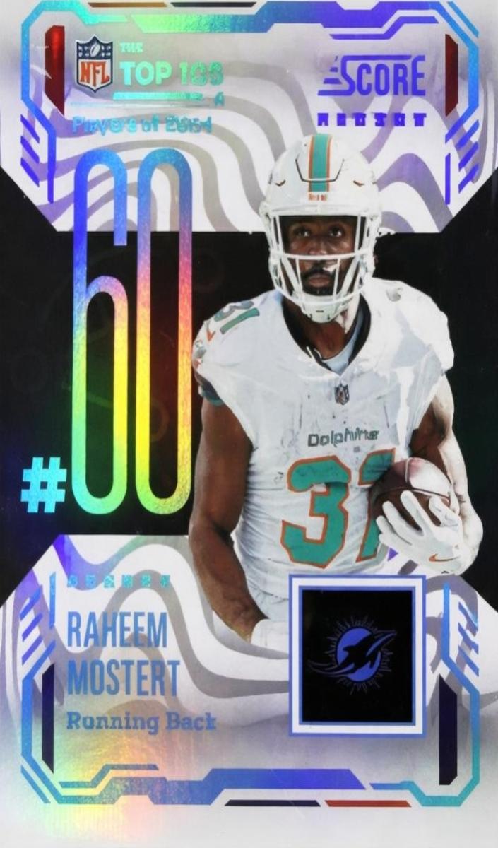 Raheem Mostert 2025 Panini Score Top 100 Football