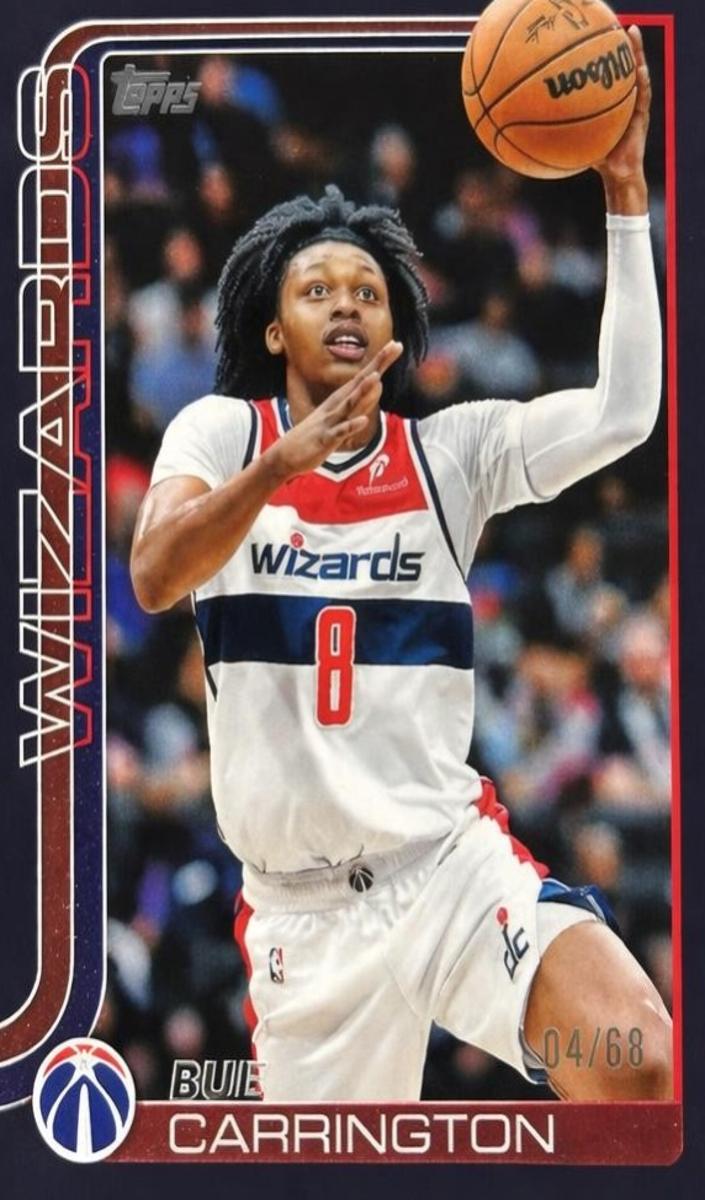 Bub Carrington 2025 Topps Basketball card