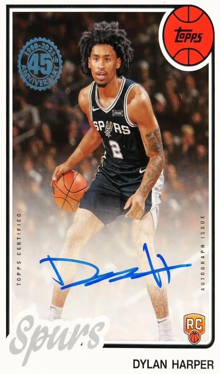 2025 Topps Dylan Harper [Orange Rainbow] #80B2R-DH card